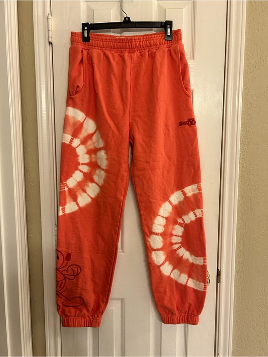 Disney Pants - Mickey Mouse Mousewear Orange Tie-Dye Genuine Disney World Jogger Size Small